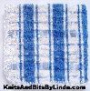 blue plaid dish cloth